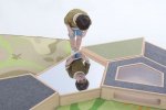 Wisdom Spielpodeste-Set A, 9-teilig fünfeckiges Podest mit Spiegel  (Zoom)