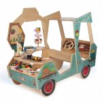 Erzi Foodtruck fantasievolles Kinderspielfahrzeug mit vielen liebevollen Details (Zoom)