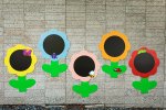 Wisdom Outdoor Blumen Tafeln, 5er Set