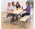 Betzold Tisch-Bank-Kombination, 5-6 Sitzplätze, Tischhöhe 74 cm Schaffung von Essens-Plätzen (Zoom)