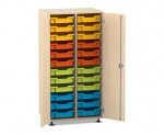 Flexeo Schrank PRO, 2 Reihen, 24 Boxen Gr. S, 2 Tren