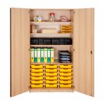 Conen Hochschrank mit flachen Ergo Tray Boxen