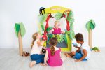 beleduc Aktions-Theater  ideal für fantasievolle Puppenspiele und die Interaktion von Kindern (Zoom)