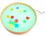 Betzold Lichttisch, rund Betzold Lichttisch rund Farbe grün Beispiel (Zoom)