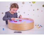 Betzold Lichttisch, rund Betzold Lichttisch rund Farbe blau Beispiel Kind (Zoom)