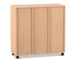 Flexeo Regal, 3 Reihen, 12 kleine Boxen, 3 Fächer oben  (Zoom)