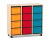 Flexeo Regal, 3 Reihen, 12 gro ...
