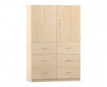 Flexeo Schrank, 6 große Schubladen, 6 Fächer, 2 Türen, Breite 126,4 cm  (Zoom)