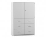Flexeo Schrank, 6 große Schubladen, 6 Fächer, 2 Türen, Breite 126,4 cm  (Zoom)