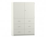 Flexeo Schrank, 6 große Schubladen, 6 Fächer, 2 Türen, Breite 126,4 cm  (Zoom)