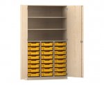 Flexeo Hochschrank PRO, 3 Reihen, 24 Boxen Gr. S, 3 Fächer  (Zoom)