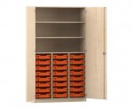 Flexeo Hochschrank PRO, 3 Reihen, 24 Boxen Gr. S, 3 Fächer  (Zoom)