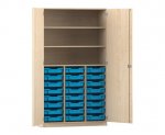 Flexeo Hochschrank PRO, 3 Reihen, 24 Boxen Gr. S, 3 Fächer  (Zoom)