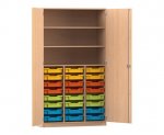 Flexeo Hochschrank PRO, 3 Reihen, 24 Boxen Gr. S, 3 Fächer  (Zoom)