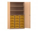 Flexeo Hochschrank PRO, 3 Reihen, 24 Boxen Gr. S, 3 Fächer  (Zoom)