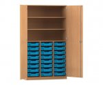 Flexeo Hochschrank PRO, 3 Reihen, 24 Boxen Gr. S, 3 Fächer  (Zoom)