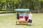 Wisdom Mobile Outdoor-Garderobe robuste Kindergarten-Garderobe für den Außenbereich (Zoom)