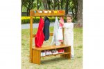 Wisdom Outdoor-Garderobe robuste Kindergarten-Garderobe für den Außenbereich (Zoom)