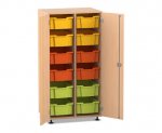 Flexeo Schrank PRO, 2 Reihen, 12 Boxen Gr. M, 2 Türen  (Zoom)