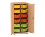 Flexeo Schrank PRO, 2 Reihen, 12 Boxen Gr. M, 2 Türen  (Zoom)