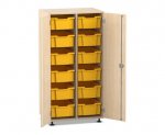 Flexeo Schrank PRO, 2 Reihen, 12 Boxen Gr. M, 2 Türen  (Zoom)