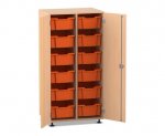 Flexeo Schrank PRO, 2 Reihen, 12 Boxen Gr. M, 2 Türen  (Zoom)