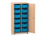 Flexeo Schrank PRO, 2 Reihen, 12 Boxen Gr. M, 2 Türen  (Zoom)