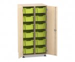 Flexeo Schrank PRO, 2 Reihen, 12 Boxen Gr. M, 2 Türen  (Zoom)