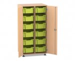 Flexeo Schrank PRO, 2 Reihen, 12 Boxen Gr. M, 2 Türen  (Zoom)