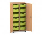 Flexeo Schrank PRO, 2 Reihen, 12 Boxen Gr. M, 2 Türen  (Zoom)