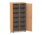 Flexeo Schrank PRO, 2 Reihen, 12 Boxen Gr. M, 2 Türen  (Zoom)