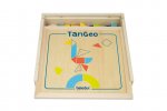 beleduc TanGeo praktische Holz-Box mit 70 magnetischen Holzformen (Zoom)