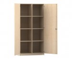 Flexeo Polsterhockerschrank hoch, 8 Fcher, 2 Tren