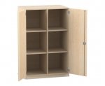 Flexeo Polsterhockerschrank mittelhoch, 6 Fcher, 2 Tren