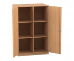 Flexeo Polsterhockerschrank mittelhoch, 6 Fächer, 2 Türen  (Zoom)
