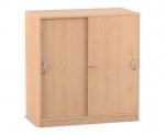 Flexeo Schiebetürenschrank, 4 Fächer, Mittelwand, Breite 94,4 cm  (Zoom)