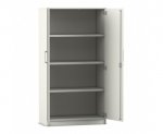 Flexeo Drehtüren-Schrank, 4 Fächer = 4 Ordnerhöhen  (Zoom)