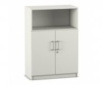Flexeo Schrank, unten Drehtüren, oben 1 Fach = 3 Ordnerhöhen  (Zoom)