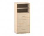 Flexeo Schrank, 3 groe Schubladen, 2 Fcher, Breite 64,1 cm