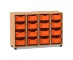 Flexeo Regal PRO, 4 Reihen, 16 Boxen Gr. M  (Zoom)