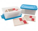 Betzold Rechenrahmen aus treeNside-Material, ZR bis 100 mit Aufbewahrungsbox 24 Stück (Zoom)