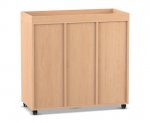 Flexeo Regal PRO, 3 Reihen, 24 Boxen Gr. S, Aufkantung  (Zoom)