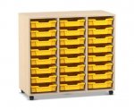 Flexeo Regal PRO, 3 Reihen, 24 Boxen Gr. S  (Zoom)