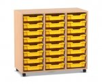 Flexeo Regal PRO, 3 Reihen, 24 Boxen Gr. S  (Zoom)