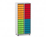 Flexeo Regal, 2 Reihen, 28 kleine Boxen  (Zoom)