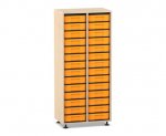 Flexeo Regal, 2 Reihen, 28 kleine Boxen  (Zoom)
