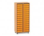 Flexeo Regal, 2 Reihen, 28 kleine Boxen  (Zoom)