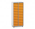 Flexeo Regal, 2 Reihen, 28 kleine Boxen  (Zoom)