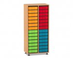 Flexeo Regal, 2 Reihen, 28 kleine Boxen  (Zoom)