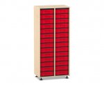 Flexeo Regal, 2 Reihen, 28 kleine Boxen  (Zoom)